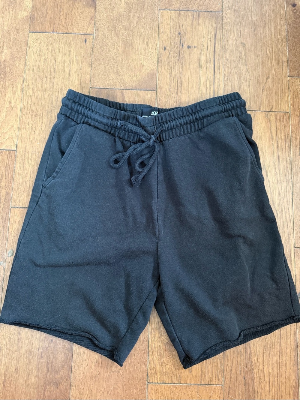 H&M Black Men's Drawstring Athletic Shorts